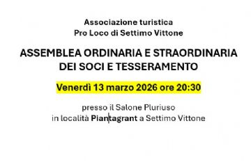 Pro Loco - Assemblea ordinaria e straordinaria dei soci e tesseramento